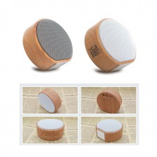 Round Wooden Wireless Bluetooth Speaker